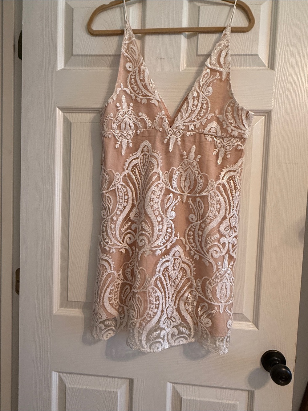 Wishlist Ivory Shimmer Lace Slip